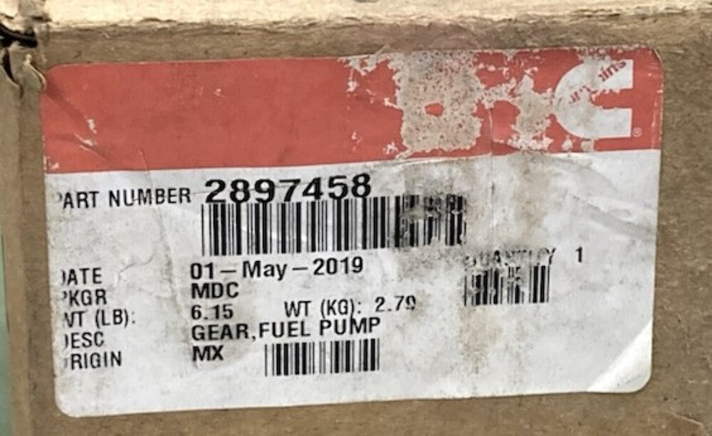 Cummins 2897458 Fuel Pump Gear New Genuine