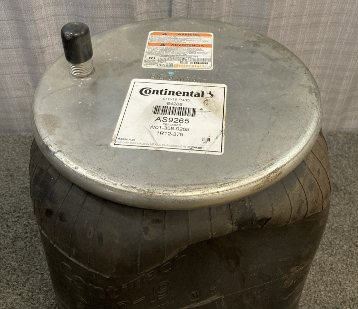 New Genuine Continental AS9265 Air Spring Replaces W01-358-9265, 1R12-375