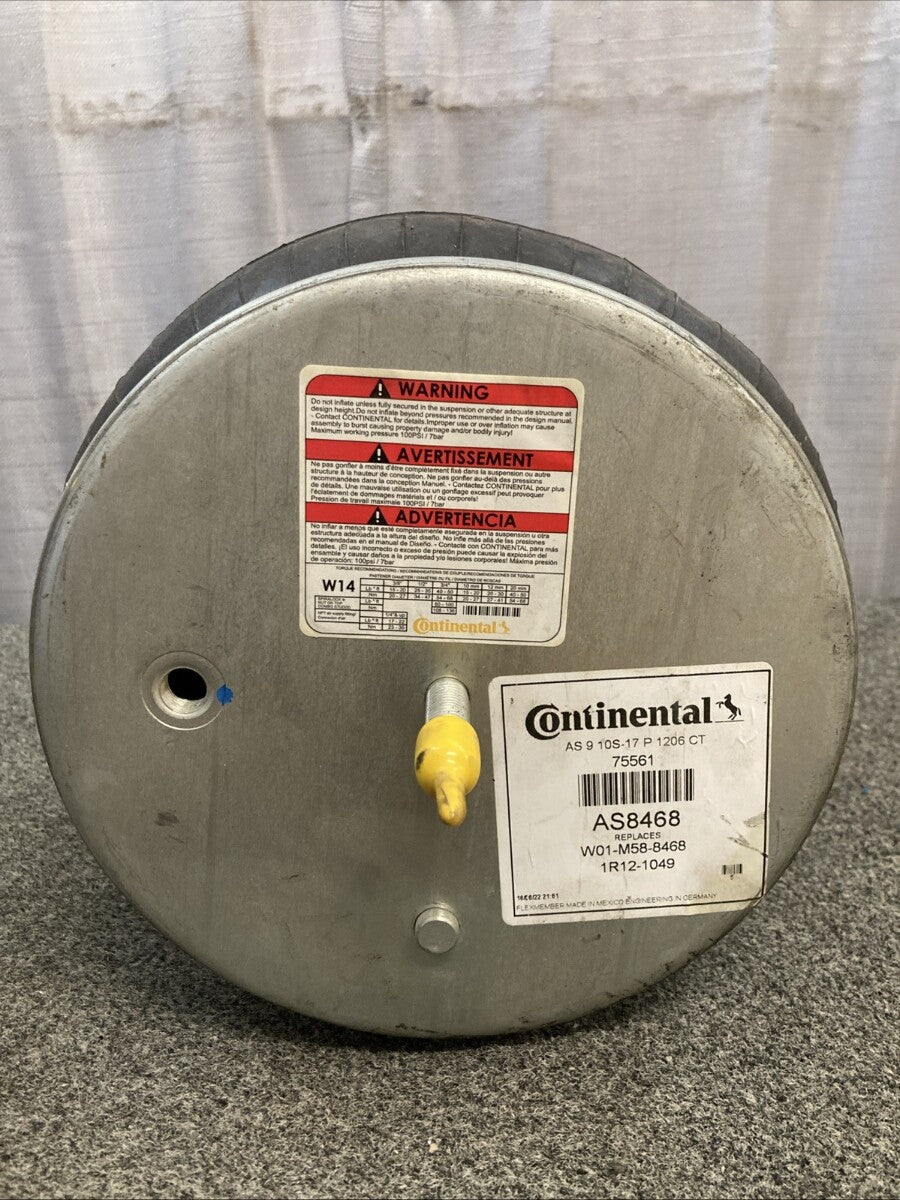 New Genuine Continental ContiTech AS8468 Air Spring Replaces W01-M58-8468