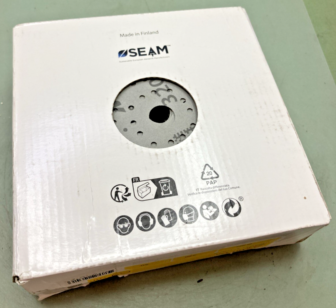 Pk 50 New Genuine Mirka 24-6MH-320 Iridium Grip 121H 6" 320 Sanding Disc