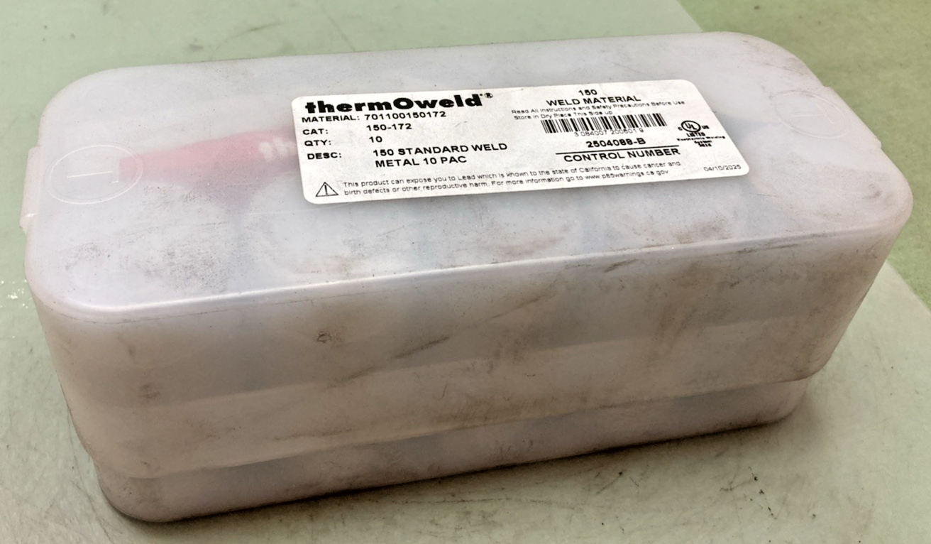 New Genuine ThermOweld 2504088-B Weld Material 150-172 Kit