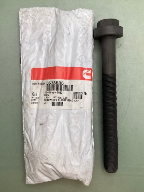 QTY 2 Cummins 3678506 Hexagon Flange Head New Genuine