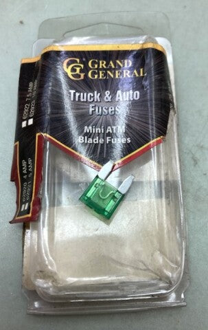 Pk. 6 Grand General 62928 Mini Atm Blade Fuse New Genuine