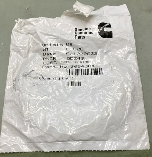 Cummins 3684384 O-Ring New Genuine