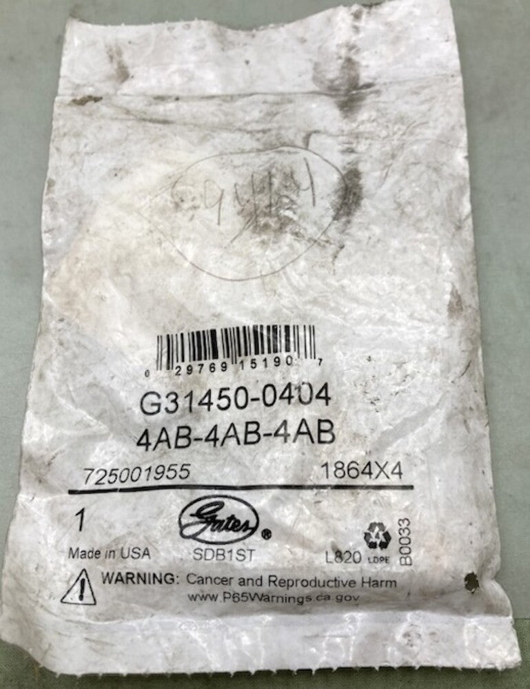 Gates G31450-0404 Hydraulic Brake Coupling Adapter New Genuine