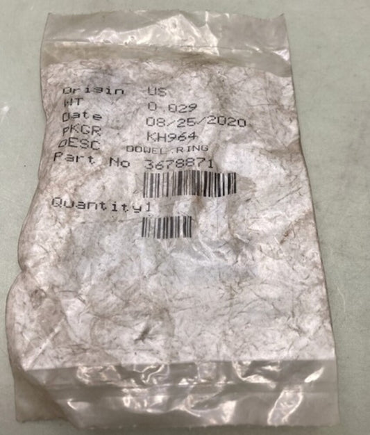 Cummins 3678871 Dowel Ring New Genuine