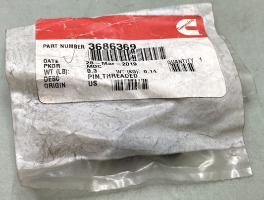 Cummins 3686369 Threaded Pin New Genuine