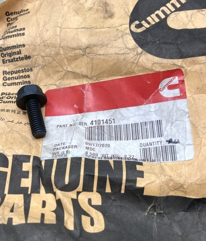 Qty 6 Cummins 4101451 Captive Washer New Genuine