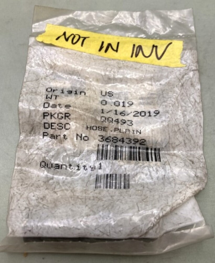 Cummins 3684392 Hose, Plain New Genuine