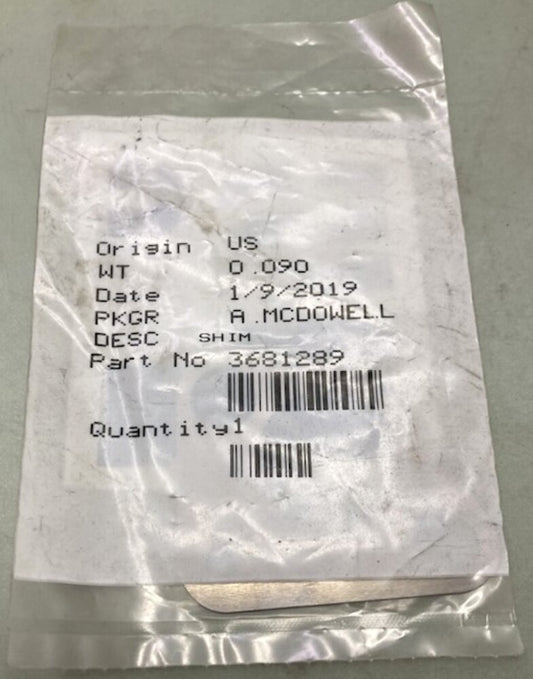Cummins 3681289 Shim New Genuine