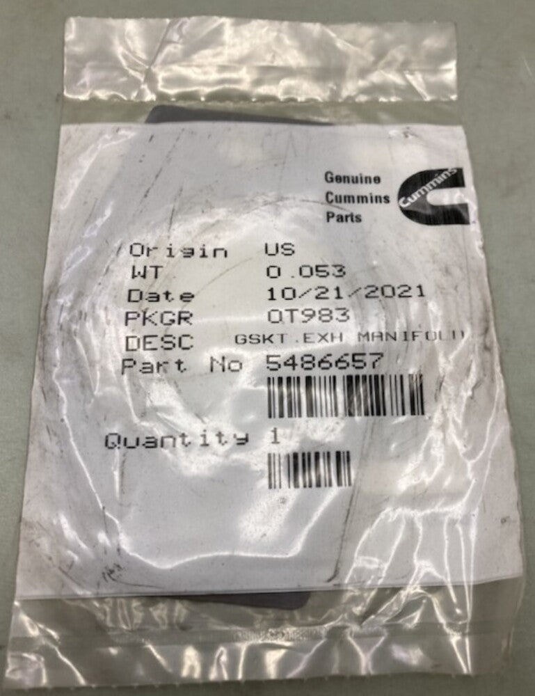 Cummins 5486657 Exhaust Manifold Gasket New Genuine
