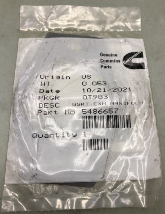 Cummins 5486657 Exhaust Manifold Gasket New Genuine