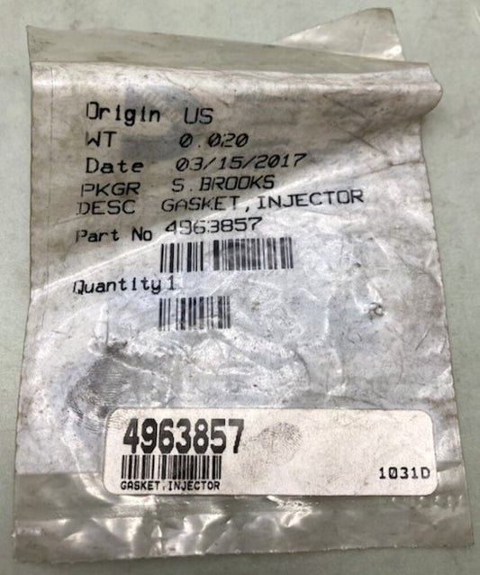 Cummins 4963857 Fuel Injector Seal New Genuine