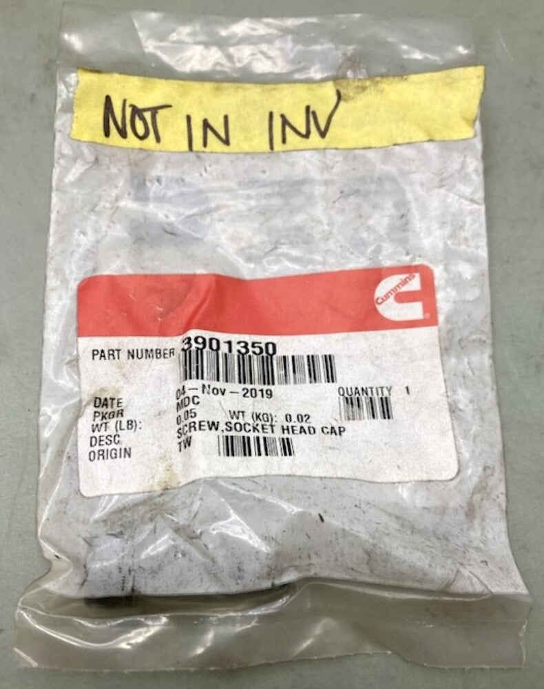 Cummins 3901350 Socket Head Cap Screw New Genuine