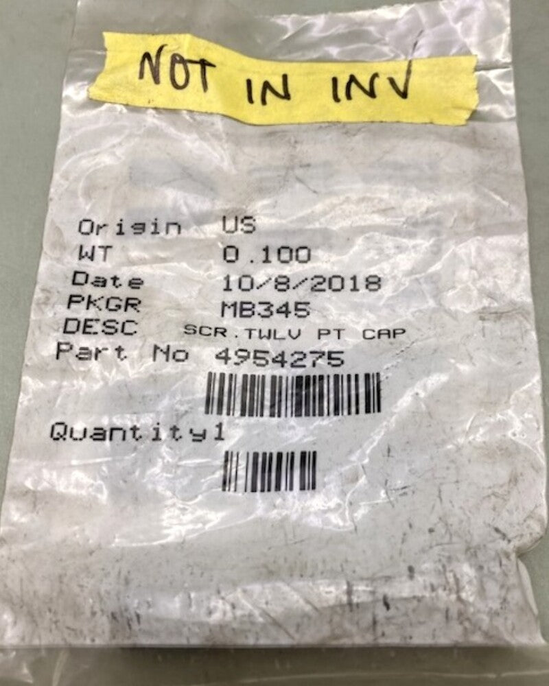 Cummins 4954275 SCREW TWELVE POINT CAP New Genuine