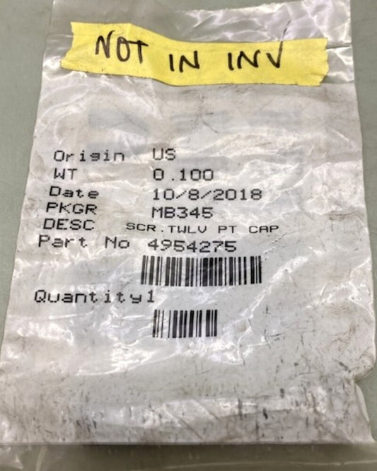 Cummins 4954275 SCREW TWELVE POINT CAP New Genuine