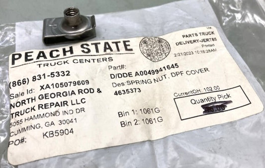 Detroit Diesel A0049941645 Spring Nut New Replaces