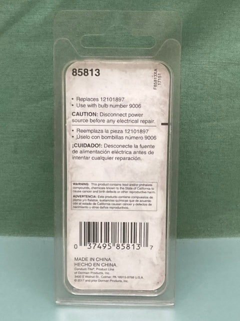 Dorman 85813 Universal Headlight Socket New Genuine