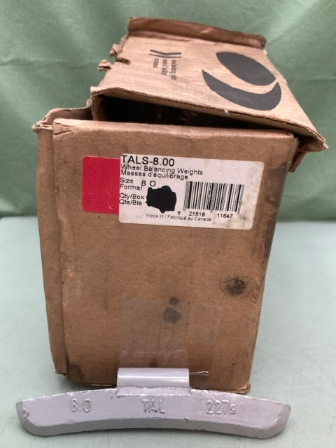Box of 12 Plombco TALS-8.00 WHEEL BALANCE WEIGHT 8oz. New Genuine