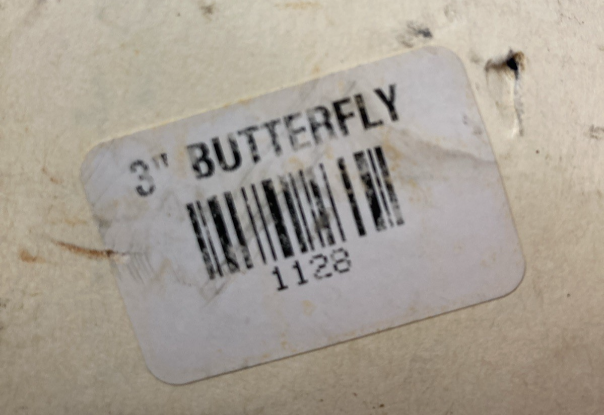 GENUINE ABZ 396-979-3 1128 200PSI 3" BUTTERFLY VALVE