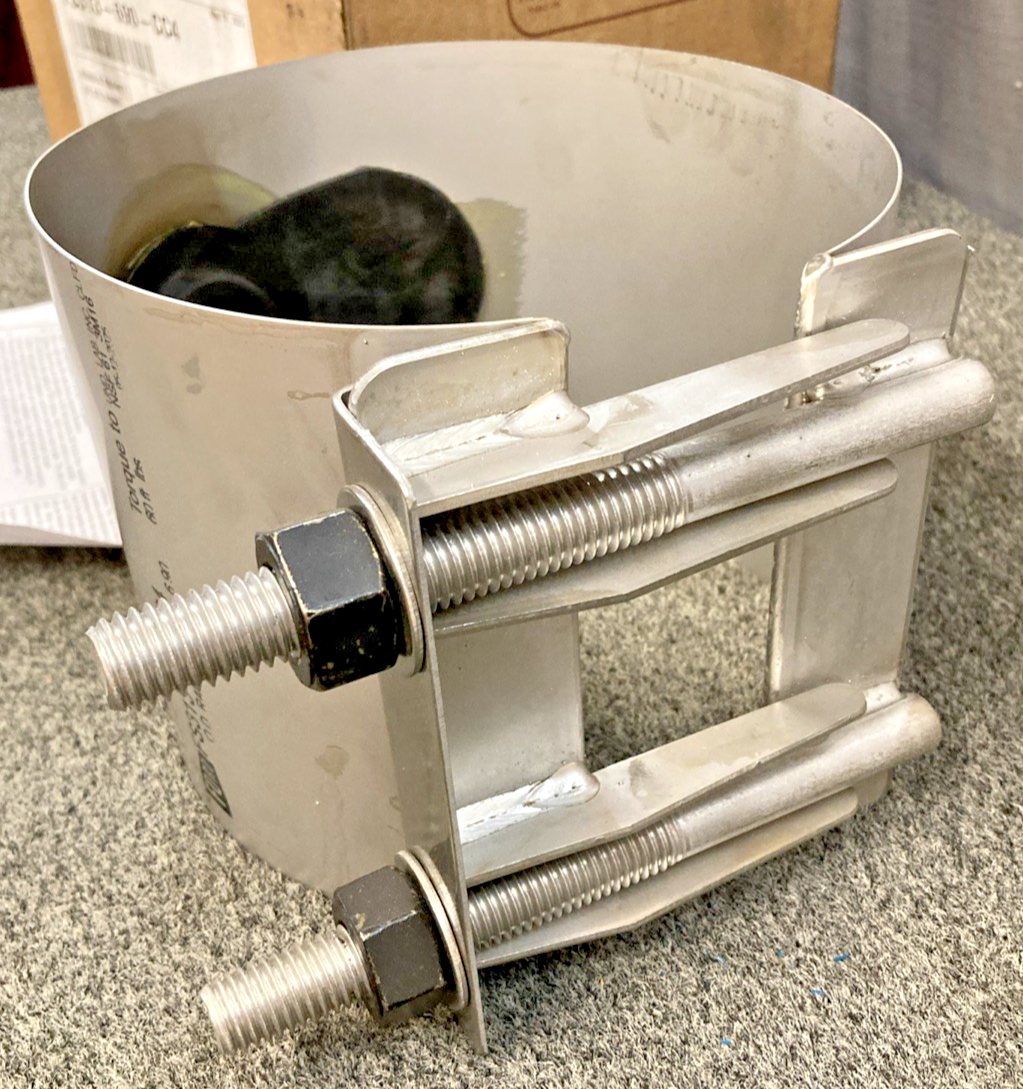 New Genuine Ford Meter Box FS313-690-CC4 Stainless Steel Strap Saddle 6x1" CC 6.