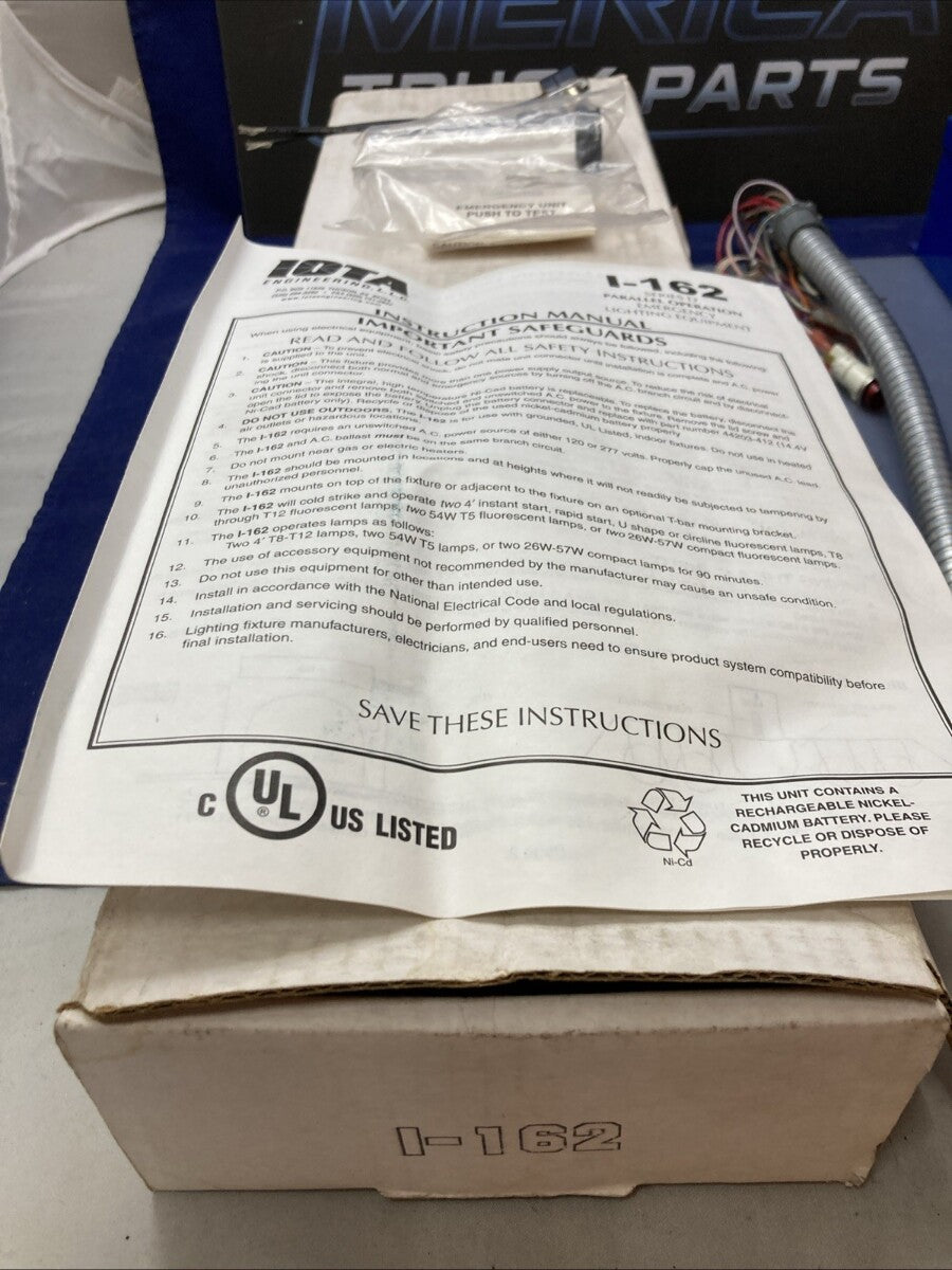 NEW GENUINE IOTA I-162 EMERGENCY BACK UP BALLAST