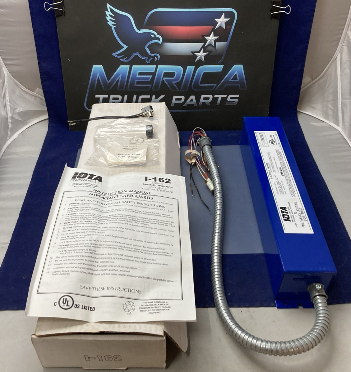NEW GENUINE IOTA I-162 EMERGENCY BACK UP BALLAST