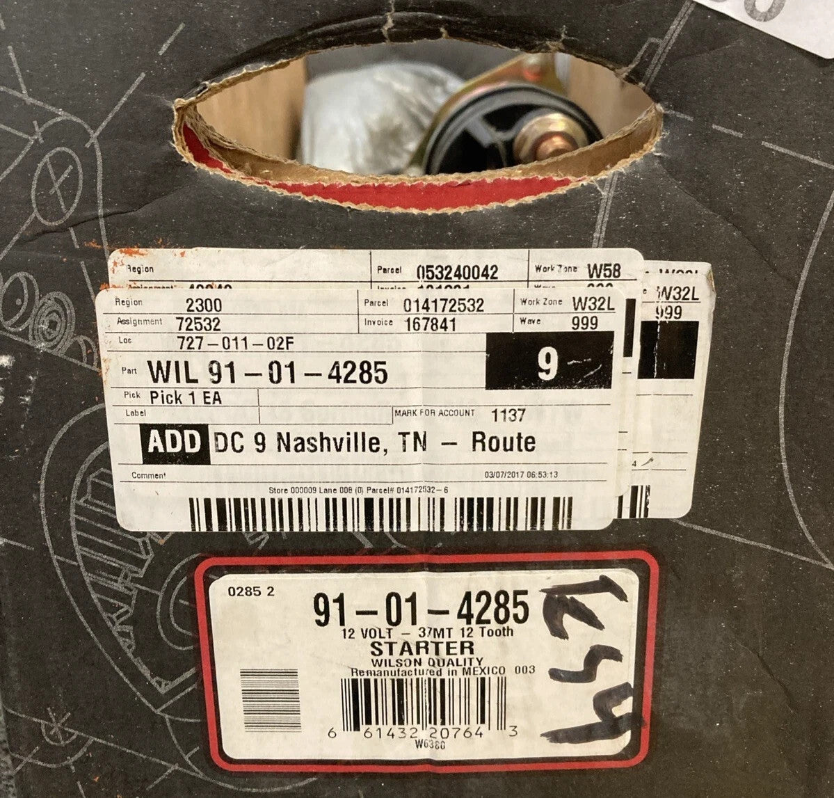New Genuine Wilson 91-01-4285 Starter
