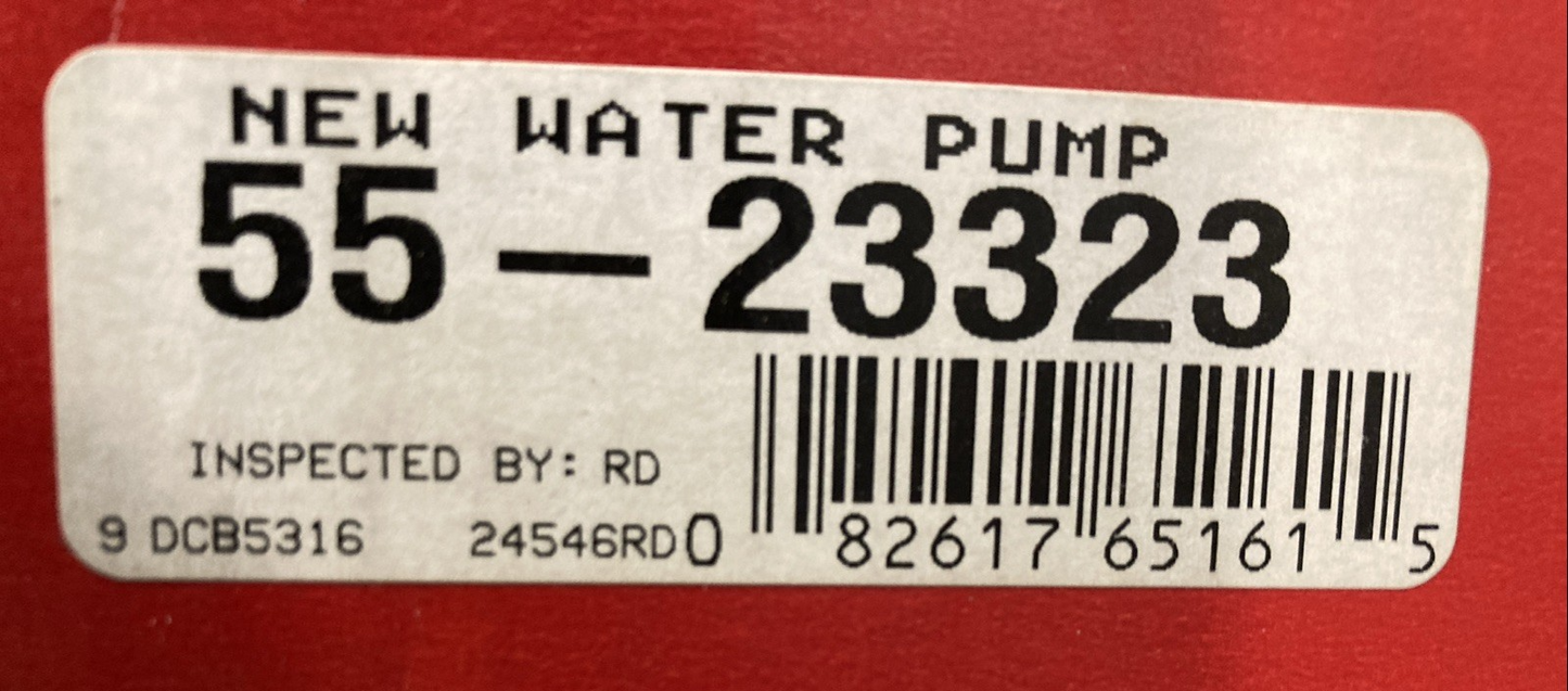 New Genuine Cardone Select 55-23323 Water Pump Kit