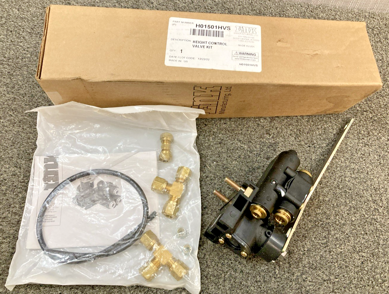 New Genuine Link H01501HVS Height Control Valve Kit