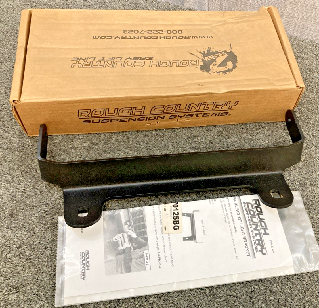 New Genuine Rough Country 70127 Fairlead 12" Led Dual Row Light Bar Mnt Bracket