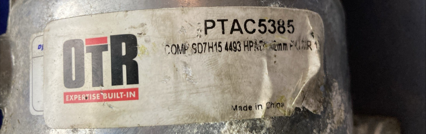 New Genuine OTR PTAC5385 12V 8-Groove Pulley A/C Compressor with 132mm Clutch