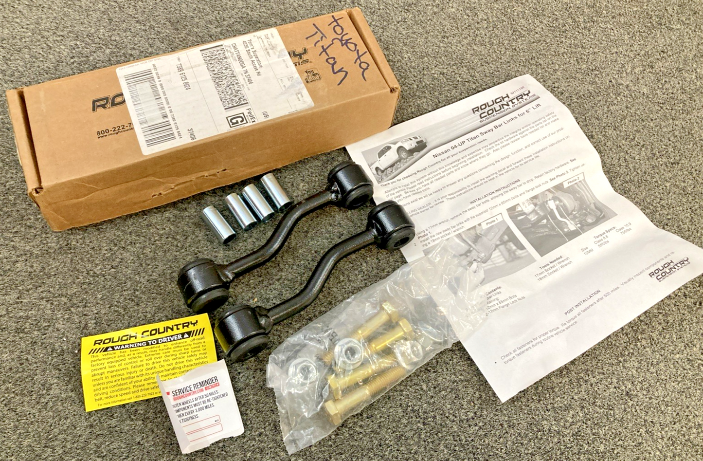 New Genuine Rough Country 1111 Titan SB Link Upgrade 6"