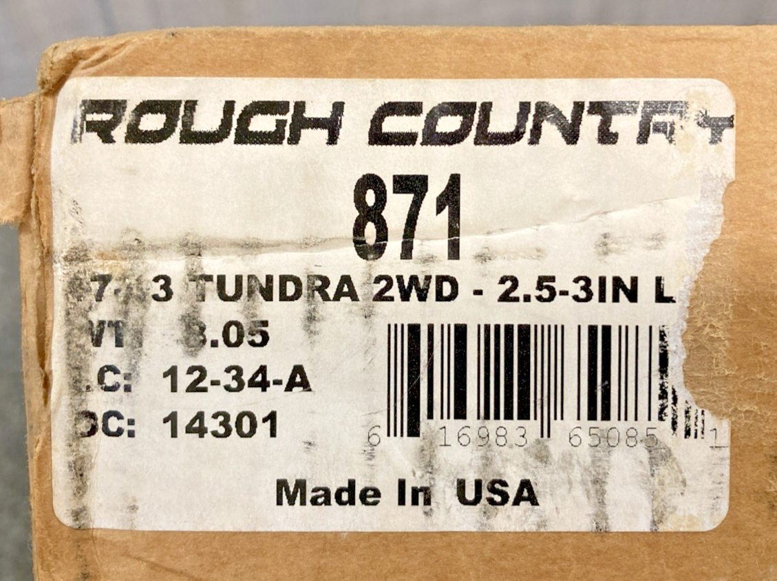 New Genuine Rough Country 871 Leveling Kit for Toyota Tundra 2.5-3"