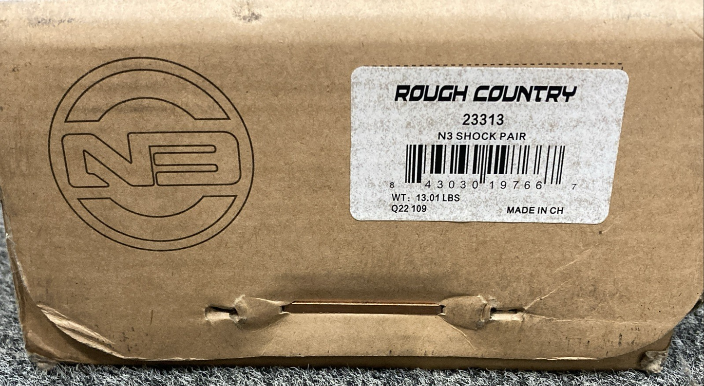 New Genuine Rough Country 23313 Front Shock Pair N3, 2-4" Ford F-250/F-350