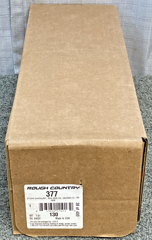 New Genuine Rough Country 377 Leveling Kit 2.5", Ram 2500 (14-24)/3500 (13-24)