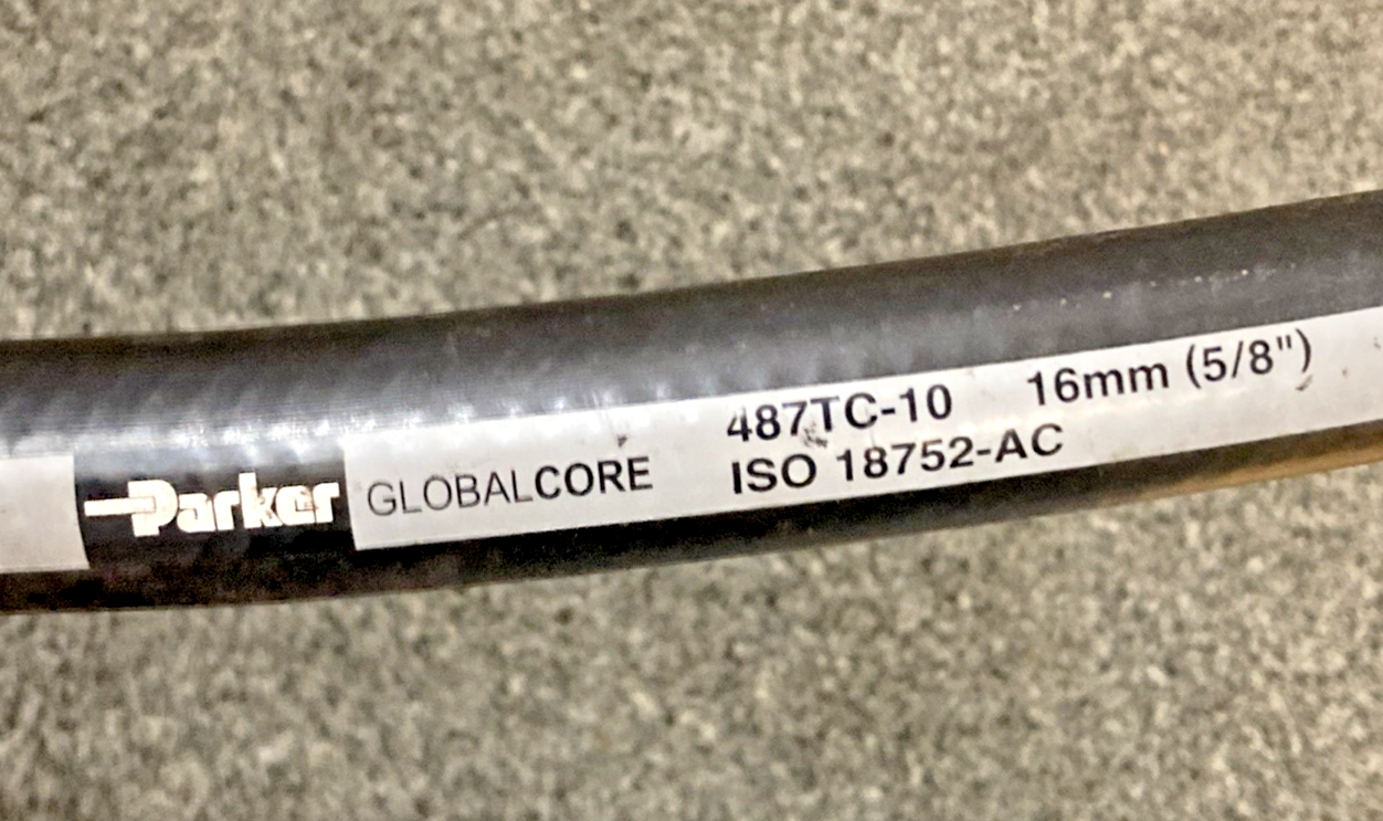 New Genuine Parker 487TC-10 Hydraulic Hose 28 MPa 4000 PSI 5/8" 40"L