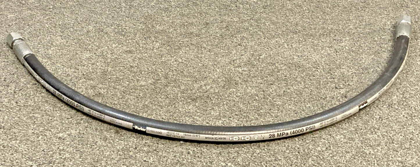 New Genuine Parker 487TC-10 Hydraulic Hose 28 MPa 4000 PSI 5/8" 40"L