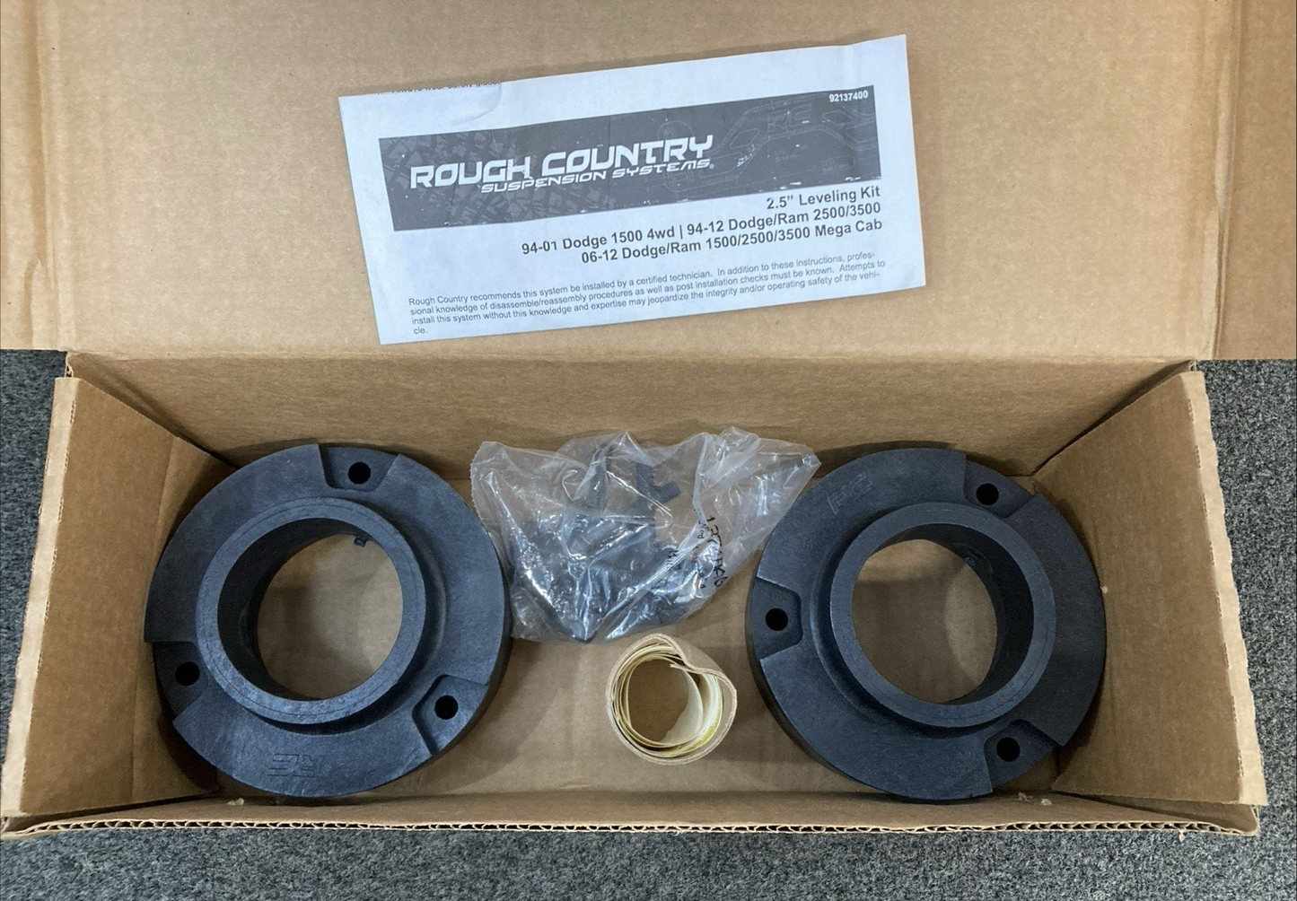 New Genuine Rough Country 1374 2.5" Leveling Kit Dodge 1500 94-01 4wd