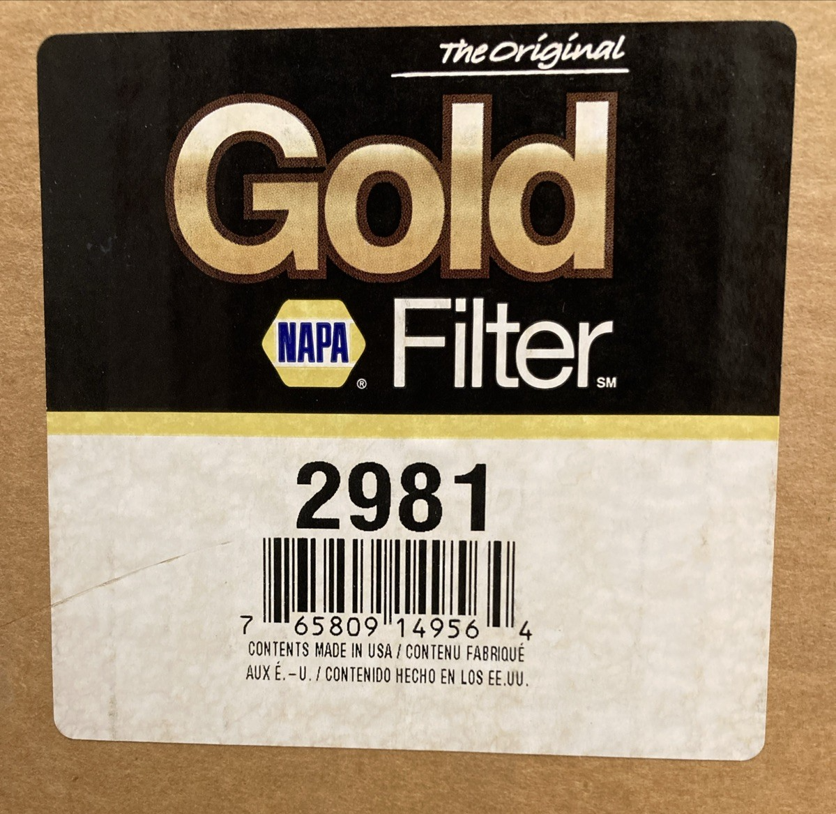 New Genuine Napa Gold 2981 Air Filter