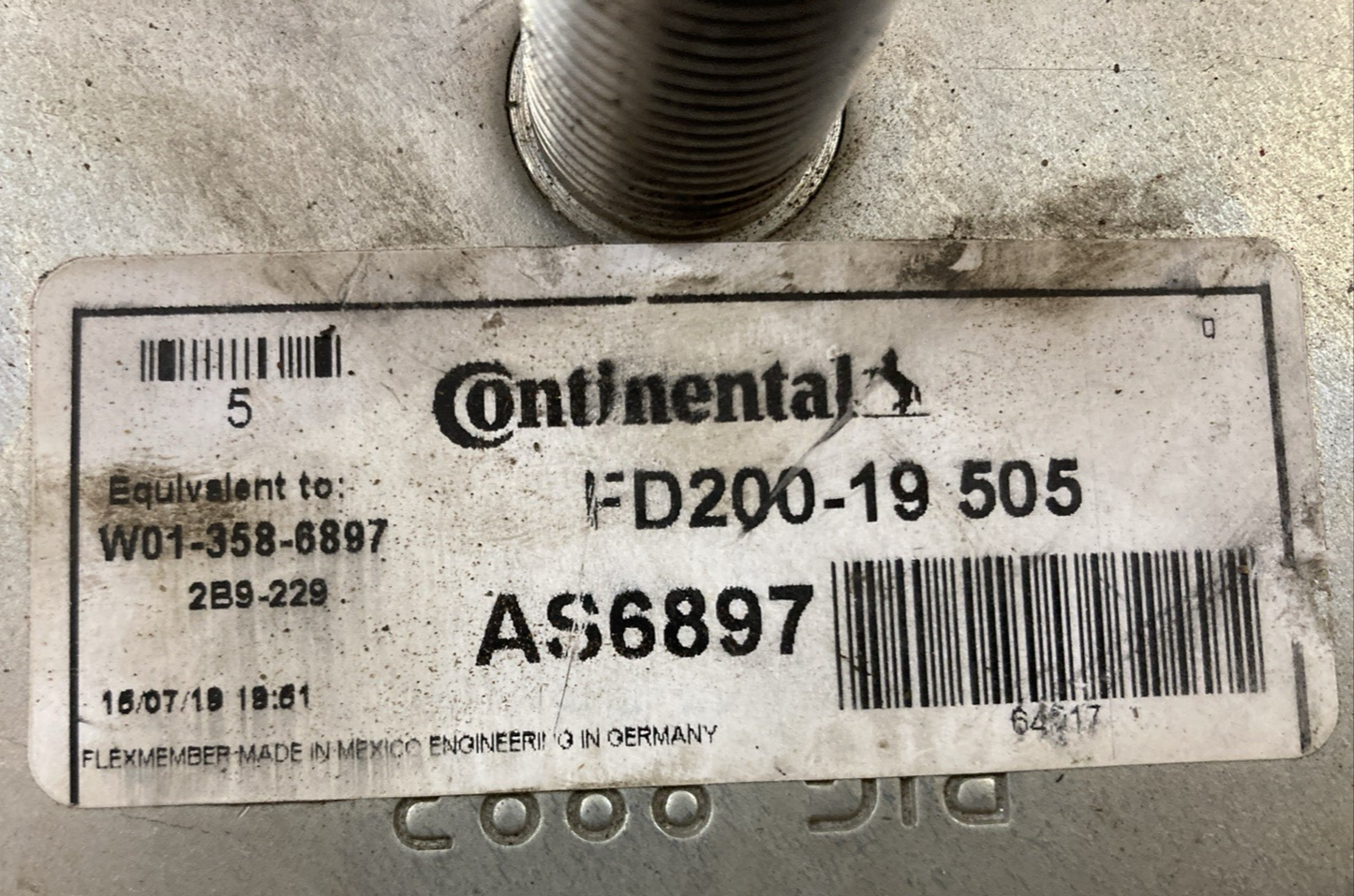New Genuine Continental FD200-19 505 AIR SPRING AS6897 Contitech