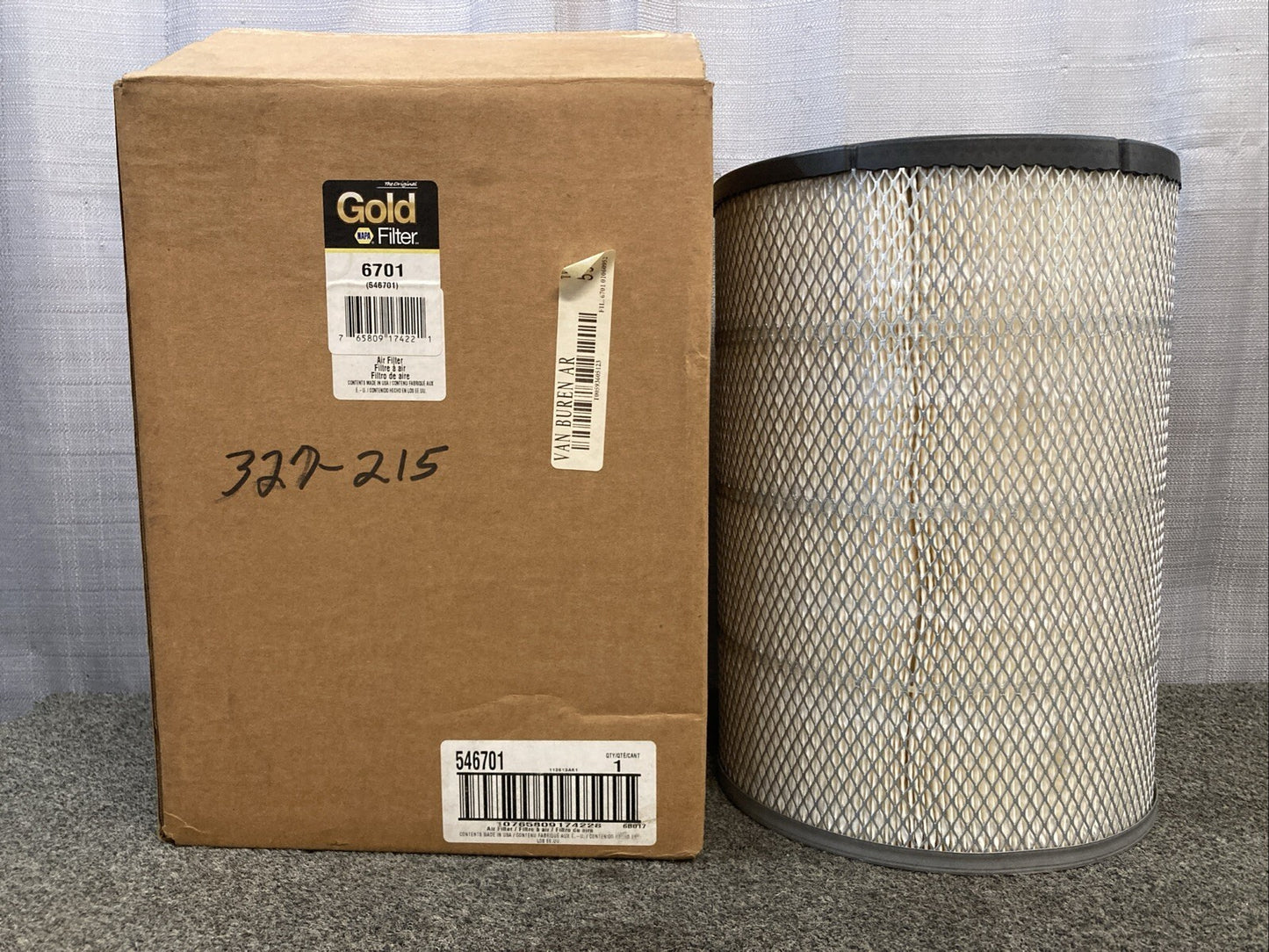 New Genuine Napa Gold 6701 Air Filter