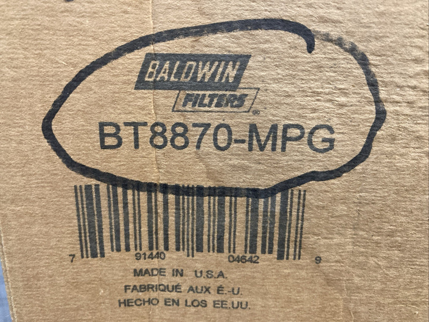 New Genuine Baldwin BT8870-MPG Hydraulic Filter