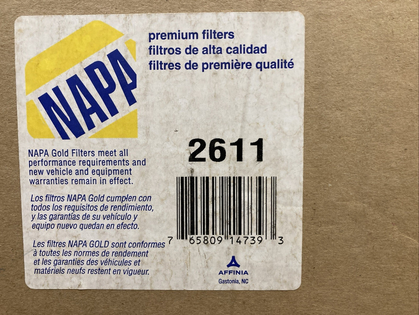 New Genuine Napa 2611 Air Filter