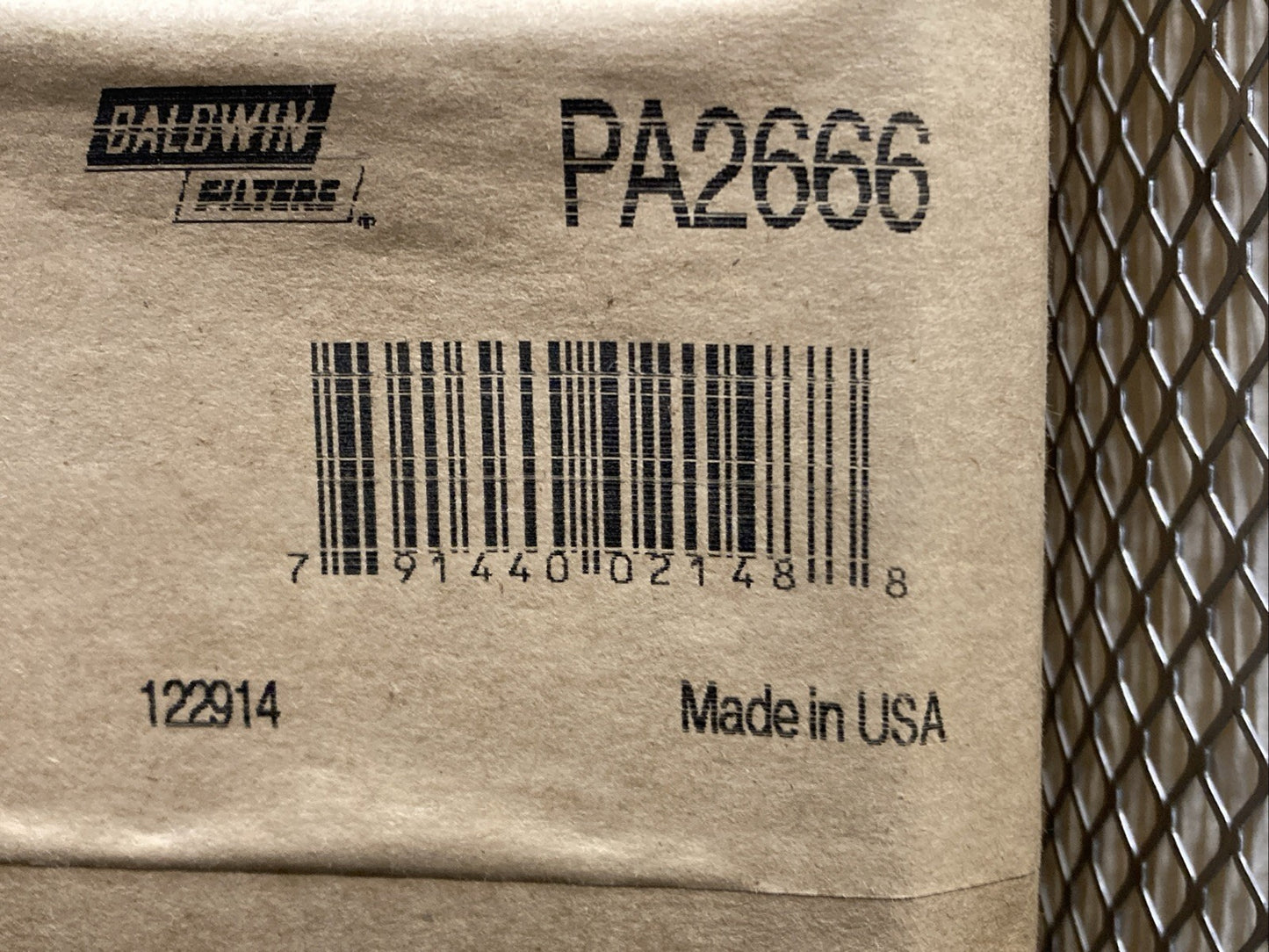 New Genuine Baldwin PA2666 Air Filter