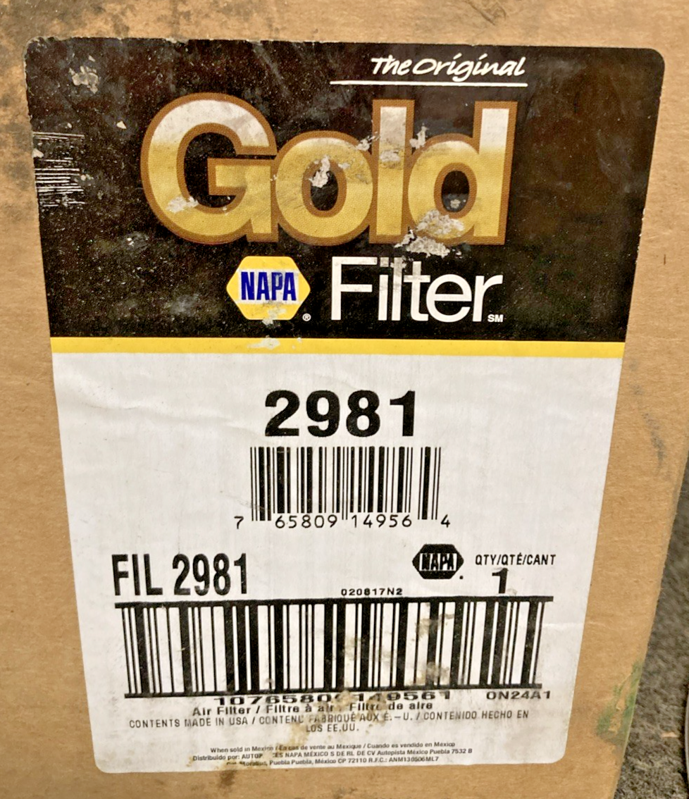 New Genuine Napa 2981 Air Filter