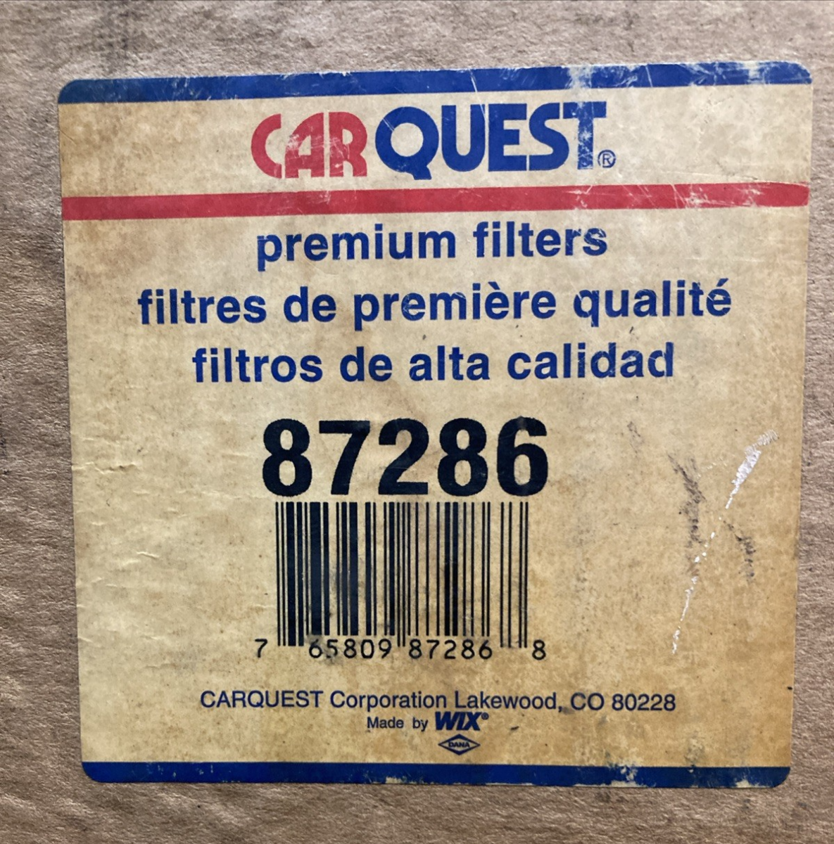 New Genuine Carquest 87286 Air Filter