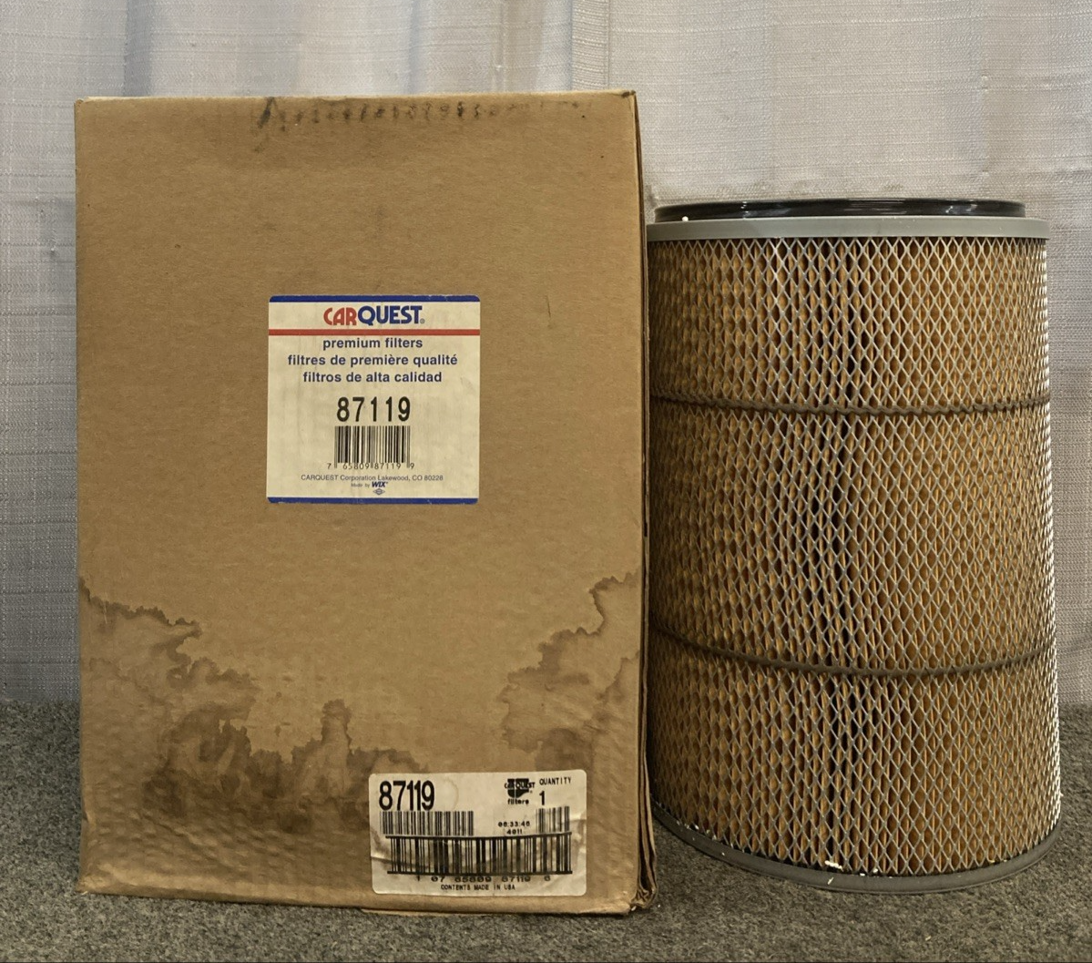 New Genuine Carquest 87119 Air Filter