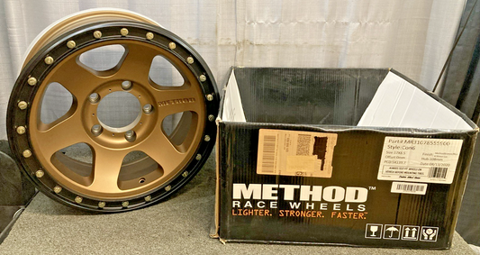 New Genuine Method Race Wheels MR31078555900 17x8.5 5x139.7 108mm Bronze/Black
