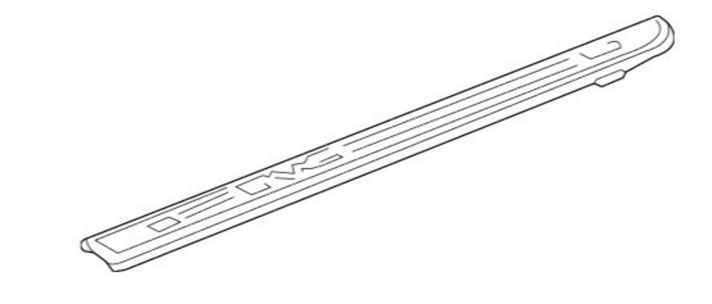 New Genuine GM 22763056 Anthracite Driver Side Pickup Box Side Upper Molding